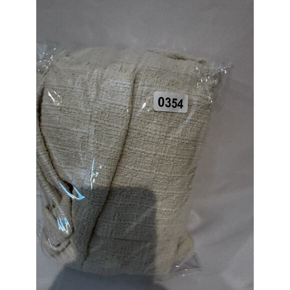 Chico’s Capsule Ecru Cream Tweed Fringe Long Topper Jacket Cardigan Sz 3 XL Chic - Picture 11 of 11